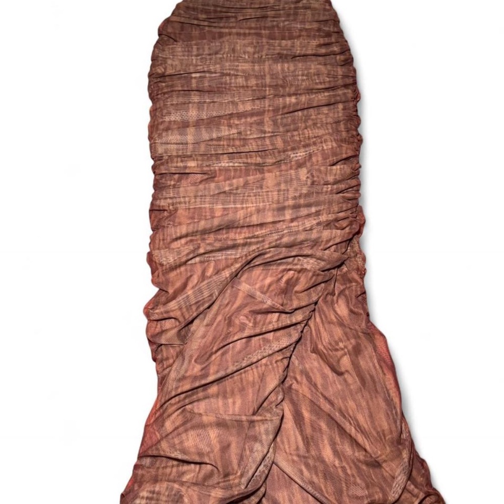 House Of CB Ruched Maxi Skirt